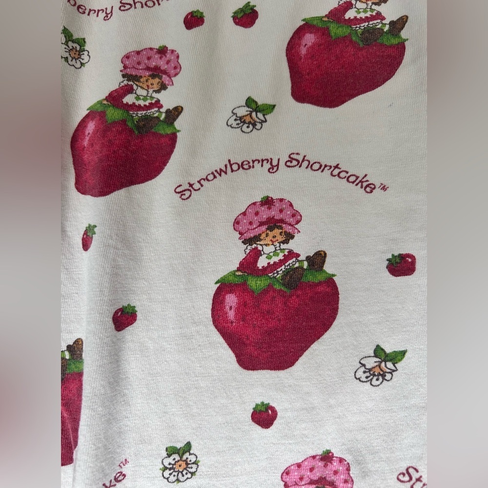 Vintage Gen X Strawberry Shortcake Pajama Pants size XS-S - Picture 3 of 9